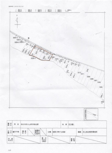 四日市市小山町、土地の間取り画像です
