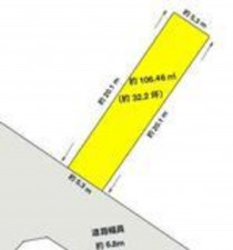 四日市市幸町、土地の間取り画像です