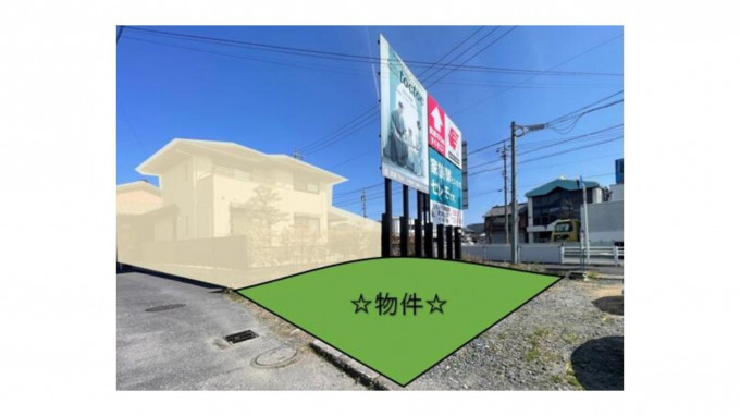 四日市市新正、土地の間取り画像です