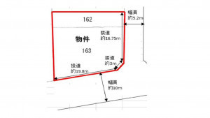 四日市市笹川、土地の間取り画像です