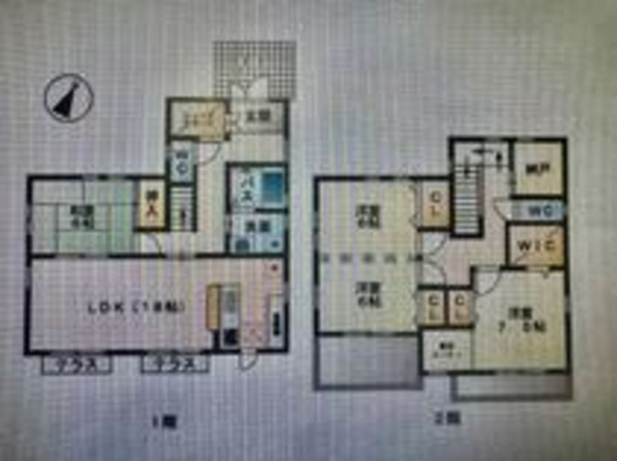 四日市市生桑町、中古一戸建ての間取り画像です