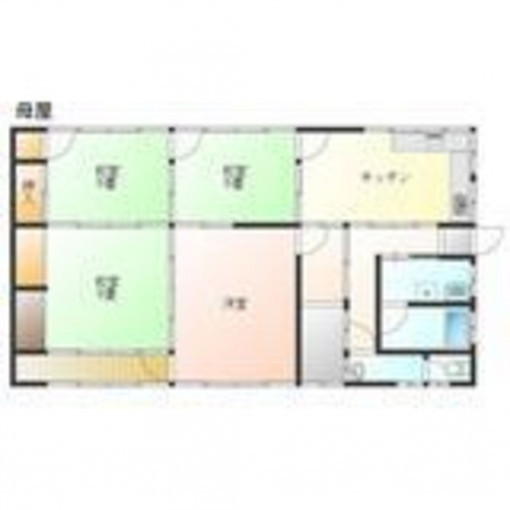 四日市市山田町、中古一戸建ての間取り画像です