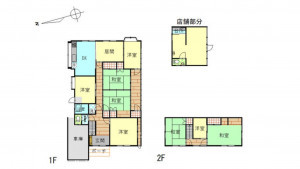 四日市市日永西、中古一戸建ての間取り画像です