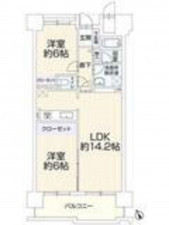 四日市市九の城町、新築マンションの間取り画像です