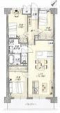 四日市市下之宮町、中古マンションの間取り画像です