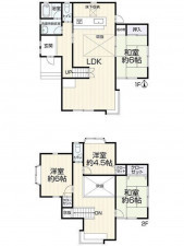 四日市市あがたが丘、中古一戸建ての間取り画像です