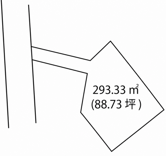 鹿児島市西陵、土地の間取り画像です