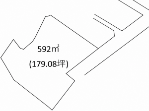 鹿児島市田上、土地の間取り画像です