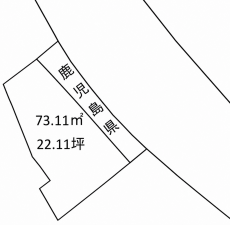 鹿児島市上竜尾町、土地の間取り画像です