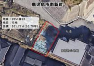 鹿児島市南新町、土地の画像です