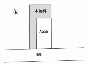 鹿児島市東谷山、土地の間取り画像です