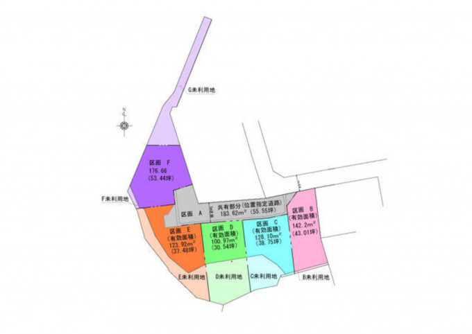 鹿児島市紫原、土地の間取り画像です