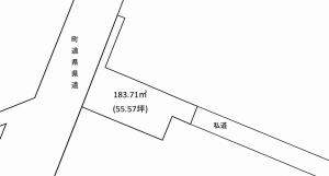 鹿児島市広木、土地の間取り画像です