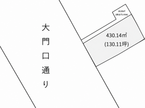 鹿児島市南林寺町、土地の間取り画像です