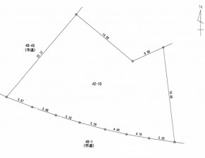 鹿児島市紫原、土地の間取り画像です