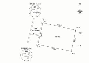 鹿児島市上之園町、土地の間取り画像です
