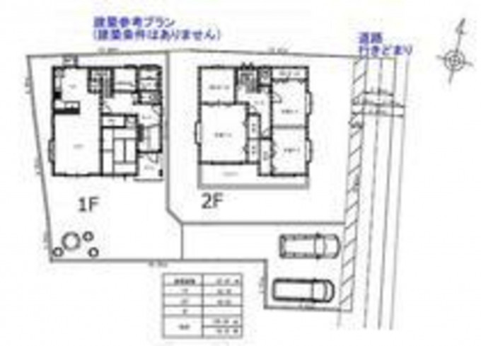 鹿児島市谷山中央、土地の間取り画像です