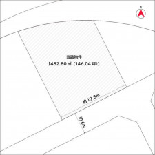 鹿児島市西陵、土地の間取り画像です