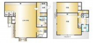 鹿児島市上竜尾町、中古一戸建ての間取り画像です