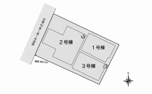 鹿児島市下荒田、新築一戸建ての画像です