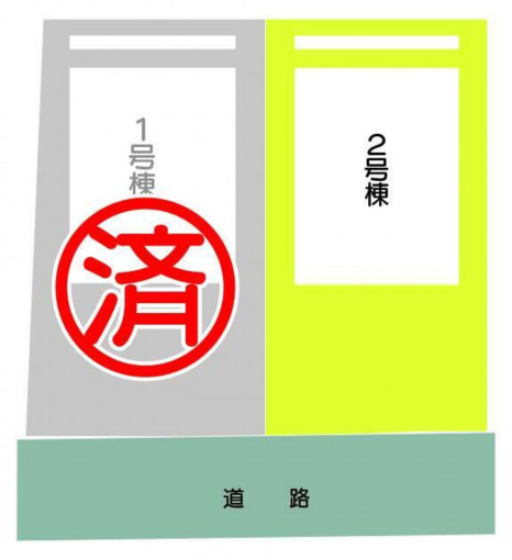鹿児島市日之出町、新築一戸建ての間取り画像です