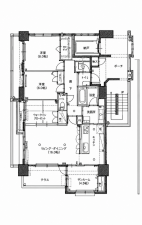 鹿児島市加治屋町、中古マンションの間取り画像です