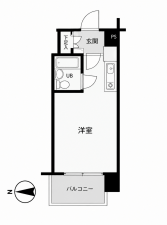 鹿児島市山下町、中古マンションの間取り画像です