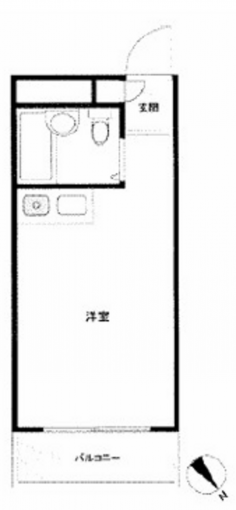 鹿児島市城山町、中古マンションの間取り画像です