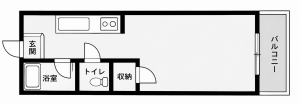 鹿児島市谷山中央、中古マンションの間取り画像です