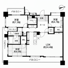 鹿児島市武、中古マンションの間取り画像です