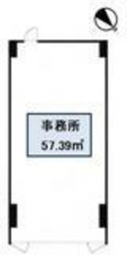 鹿児島市松原町、収益物件/店舗の間取り画像です