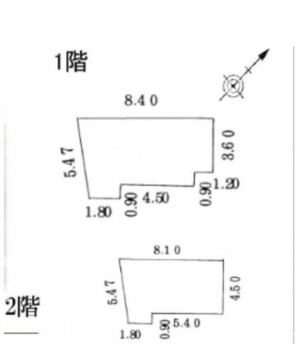 鹿児島市郡元町、中古一戸建ての間取り画像です