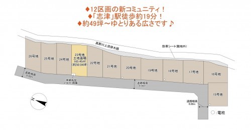 物件画像 土地八千代市上高野間取り