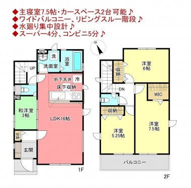 物件画像 一戸建て八千代市高津東間取り