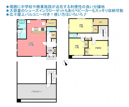 物件画像 一戸建て千葉市若葉区若松町間取り