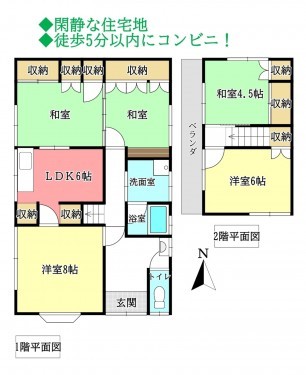 物件画像 一戸建て千葉市若葉区川井町間取り