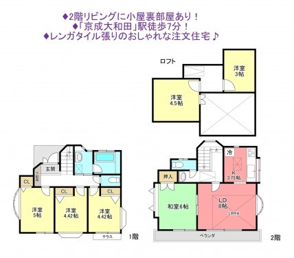 物件画像 一戸建て八千代市八千代台北間取り