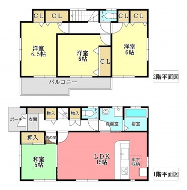 物件画像 一戸建て千葉市若葉区大宮台間取り