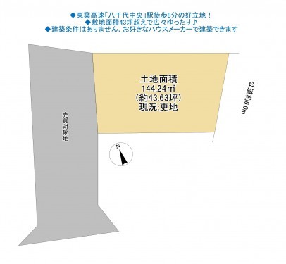 物件画像 土地八千代市萱田間取り