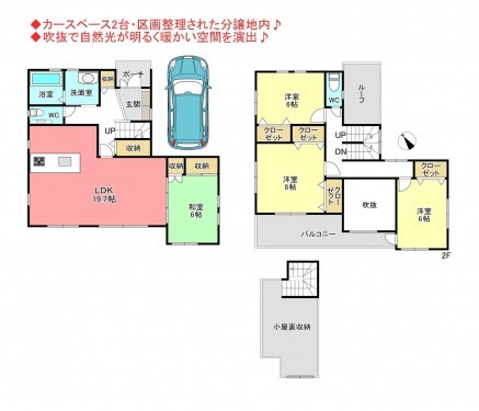 物件画像 一戸建て印西市東の原間取り