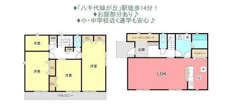 物件画像 一戸建て八千代市大和田新田間取り