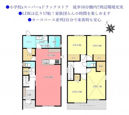 物件画像 一戸建て四街道市四街道間取り