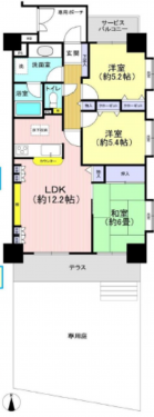 物件画像 マンション千葉市若葉区桜木間取り