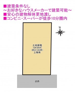 物件画像 土地四街道市大日間取り
