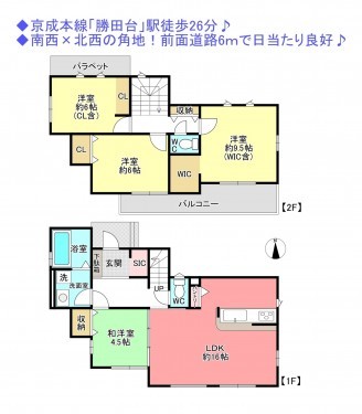 物件画像 一戸建て八千代市上高野間取り
