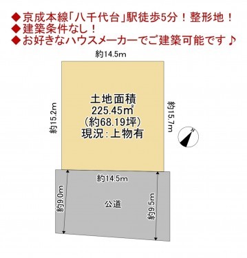 物件画像 土地八千代市八千代台北間取り