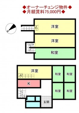 物件画像 一戸建て千葉市若葉区中田町間取り