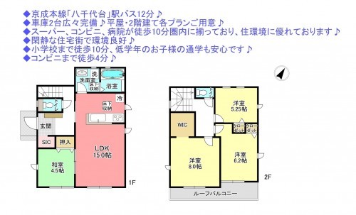 物件画像 一戸建て八千代市高津間取り
