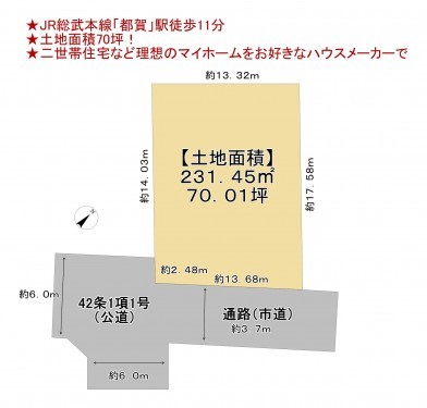 物件画像 土地千葉市若葉区都賀間取り