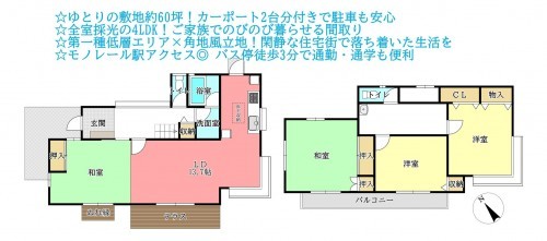 物件画像 一戸建て千葉市若葉区御成台間取り